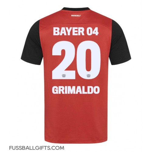 Bayer Leverkusen Alejandro Grimaldo #20 Fußballbekleidung Heimtrikot 2024-25 Kurzarm